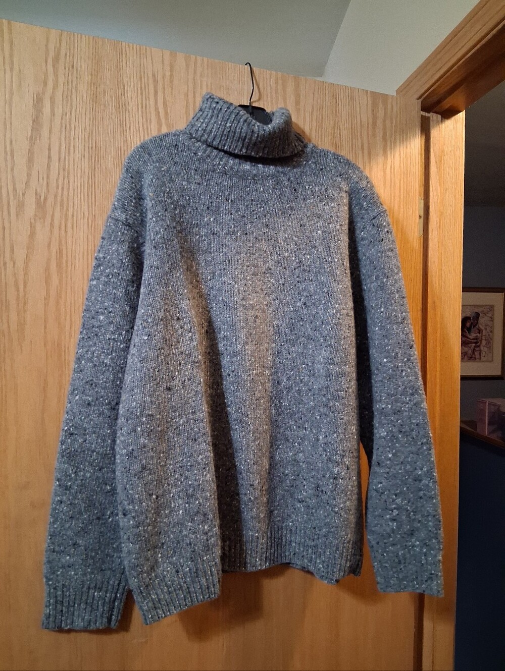 Skyr vintage chunk-knit pullover sweater Turtleneck Sweater Classic Knit Warm
